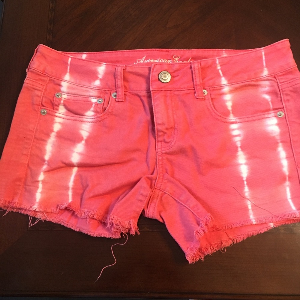 American Eagle Outfitters Coral Denim Festival Shorts